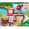 Конструктор LEGO DUPLO Town Пожарная часть и вертолет 117 деталей (10970)