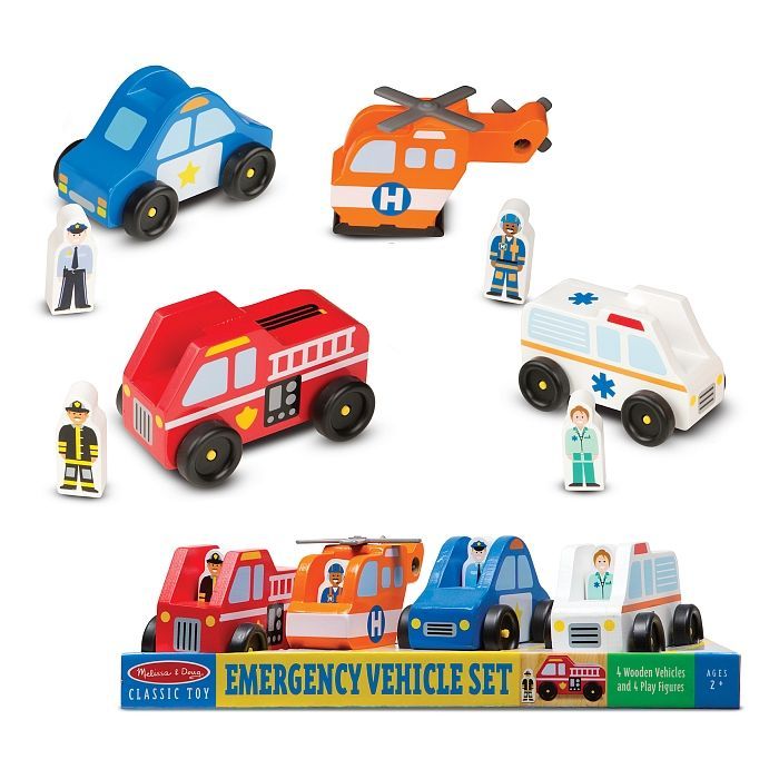 Ігровий набір Melissa&Doug Дерев'яний аварійний набір Транспорт (MD19285) зображення 3