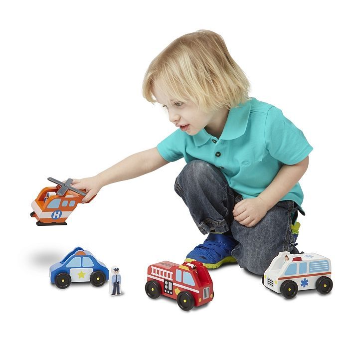 Ігровий набір Melissa&Doug Дерев'яний аварійний набір Транспорт (MD19285) зображення 7