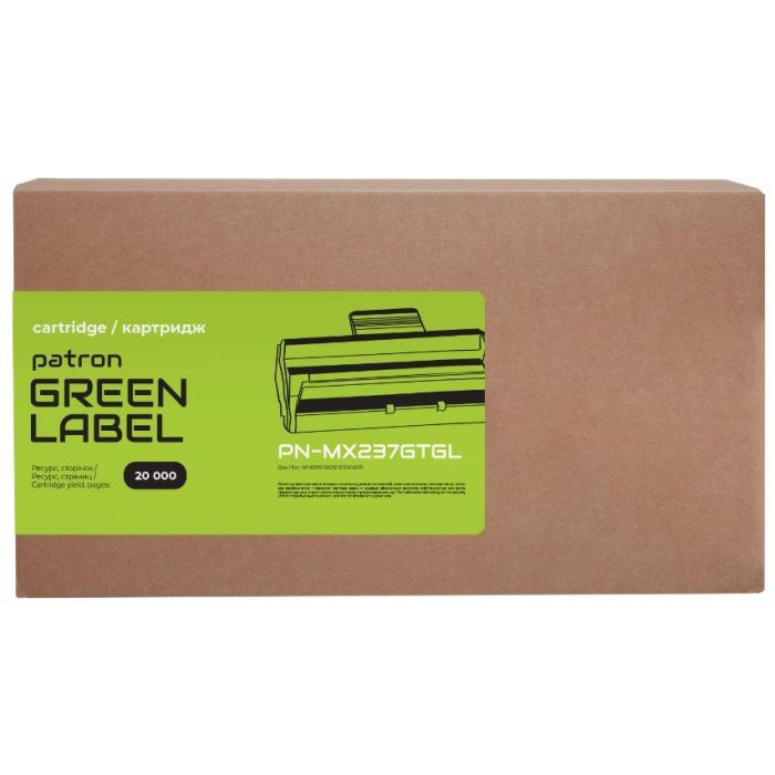 Тонер-картридж Patron Sharp MX-237GT Green Label (PN-MX237GTGL) зображення 2