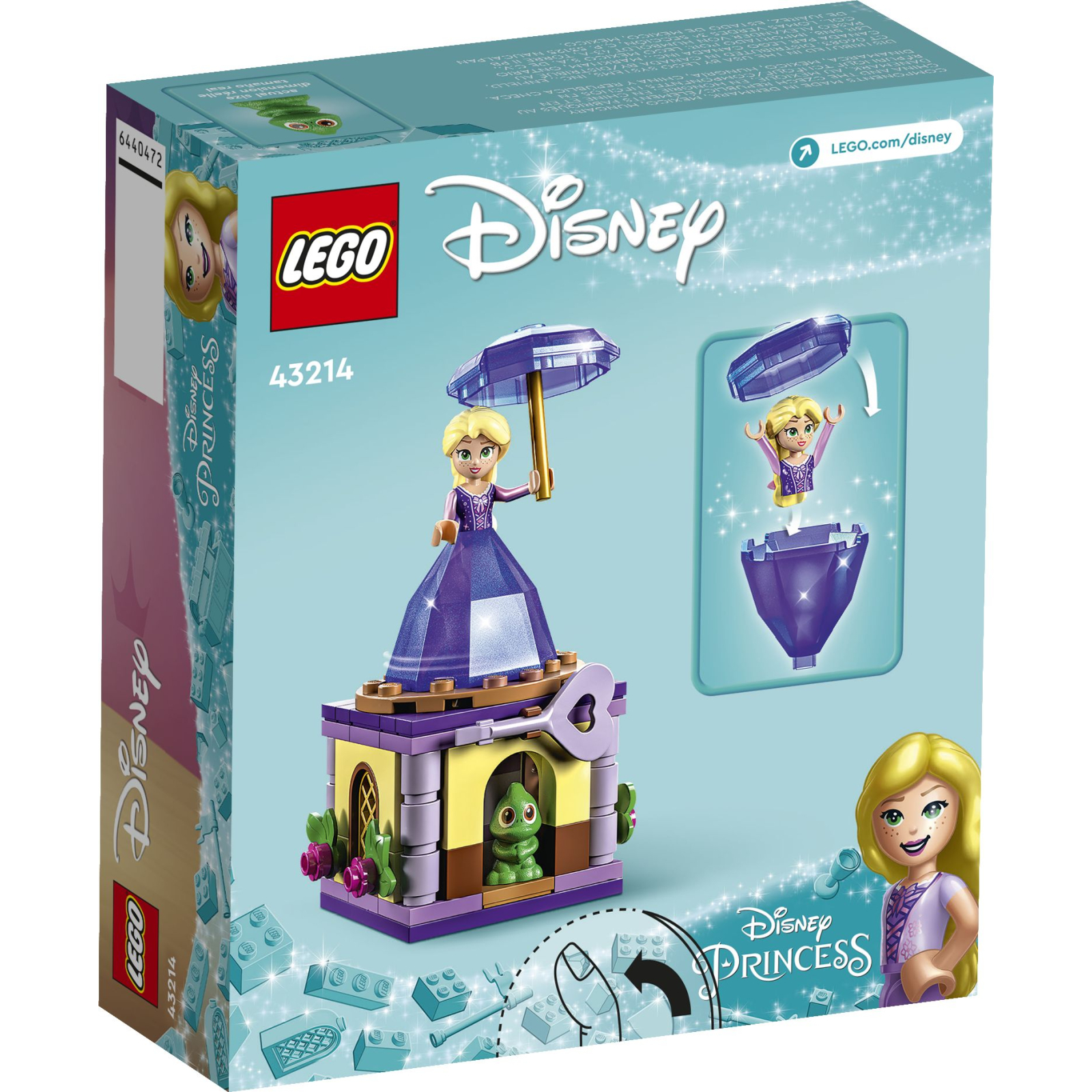 Конструктор LEGO Disney Princess Рапунцель, вращающийся 89 деталей (43214) изображение 6