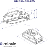 Витяжка кухонна Minola HBI 5204 I 700 LED зображення 10