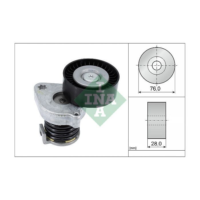 Натяжитель ремня с роликом INA 534 0370 10