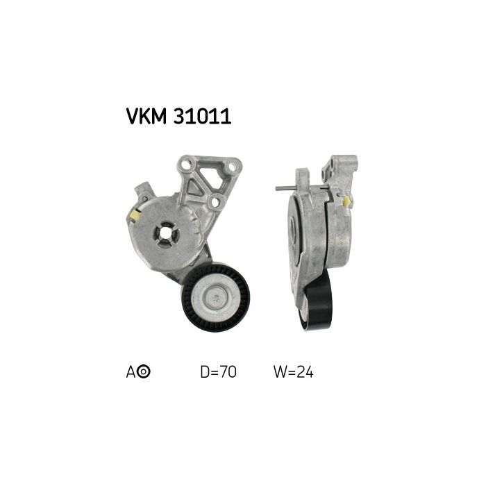 Натягувач ременя з роликом SKF VKM 31011