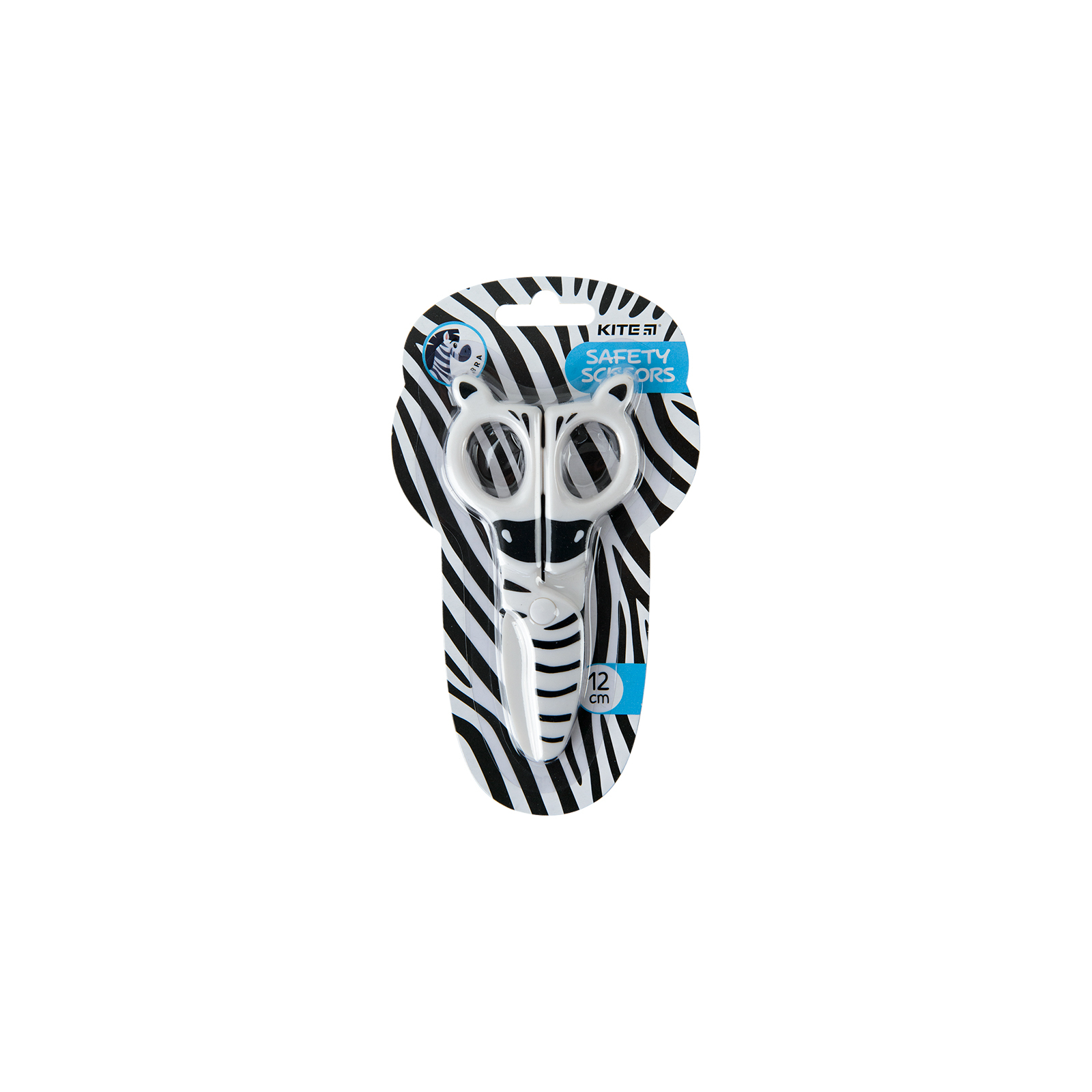 Ножиці Kite дитячі безпечні Zebra, 12 см (K22-008-02)