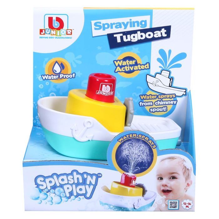 Іграшка для ванної Bb Junior Splash 'N Play Spraying Tugboat Катер (16-89003) зображення 4