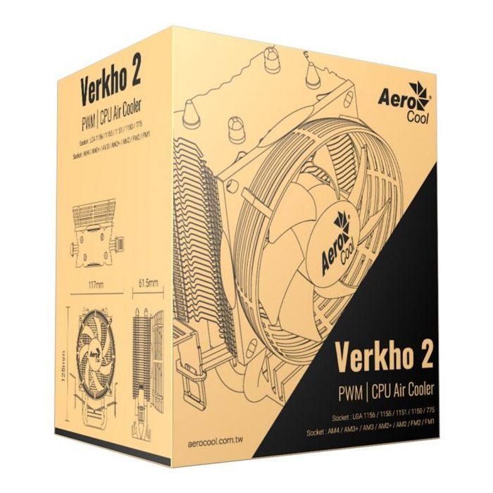 Кулер для процессора AeroCool Verkho 2 (ACTC-NA20210.01) изображение 7