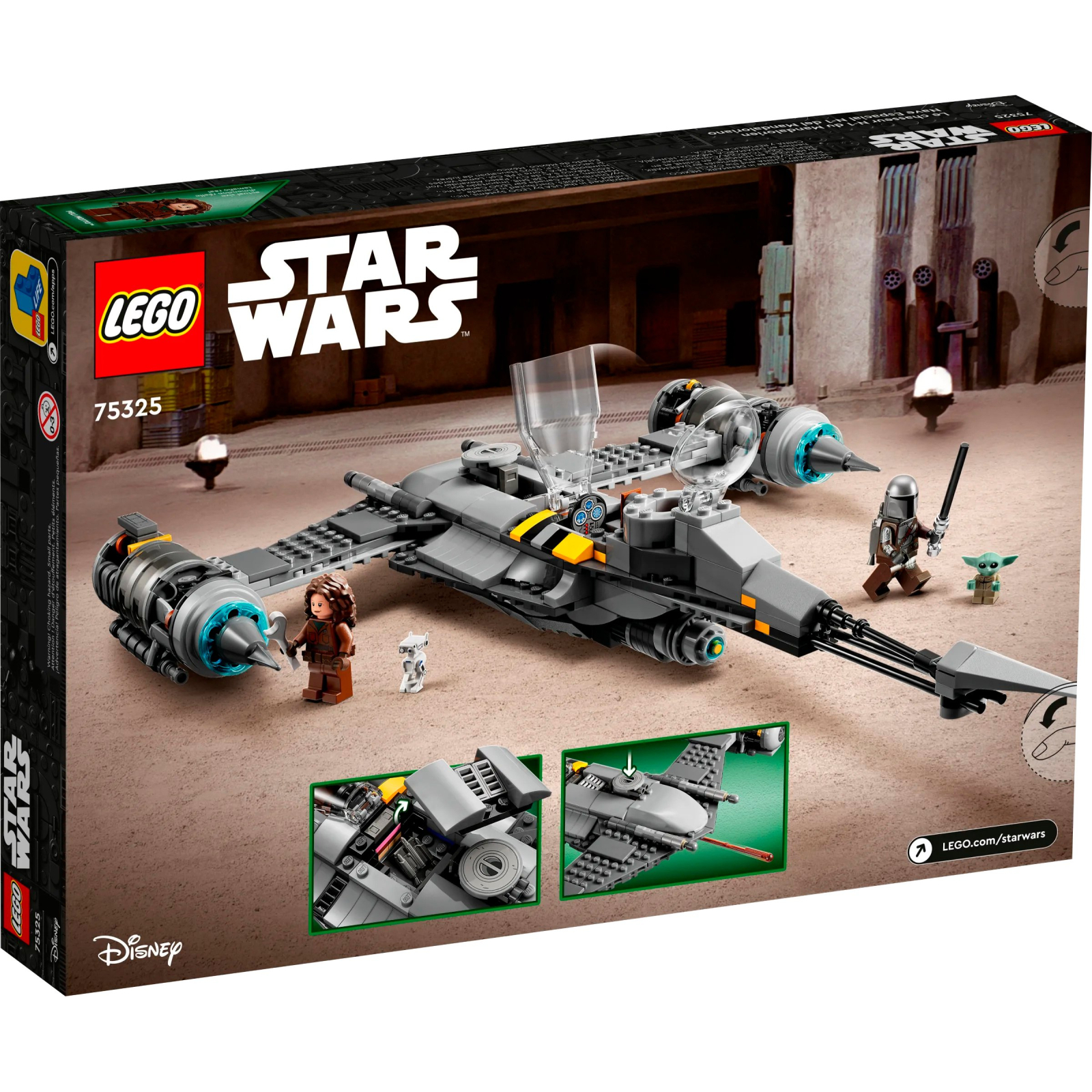Конструктор LEGO Star Wars Мандалорський зоряний винищувач N-1, 412 деталей (75325) зображення 7