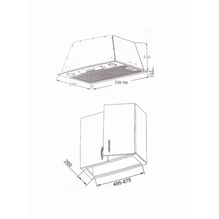 Витяжка кухонна Borgio BBI (TR) 5840 ivory glass MU 850 зображення 6