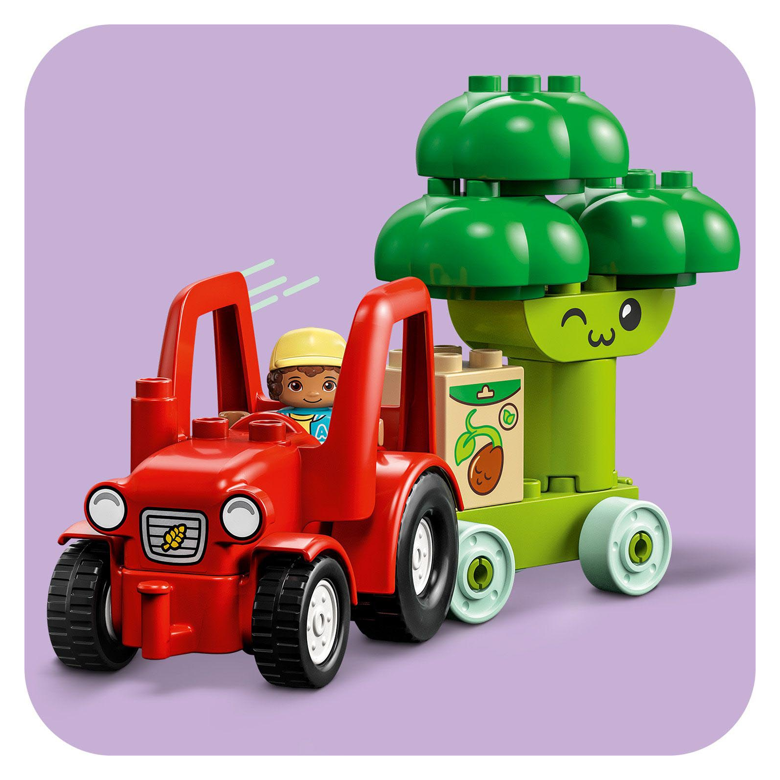 Конструктор LEGO DUPLO My First Трактор для выращивания фруктов и овощей 19 деталей (10982) изображение 5