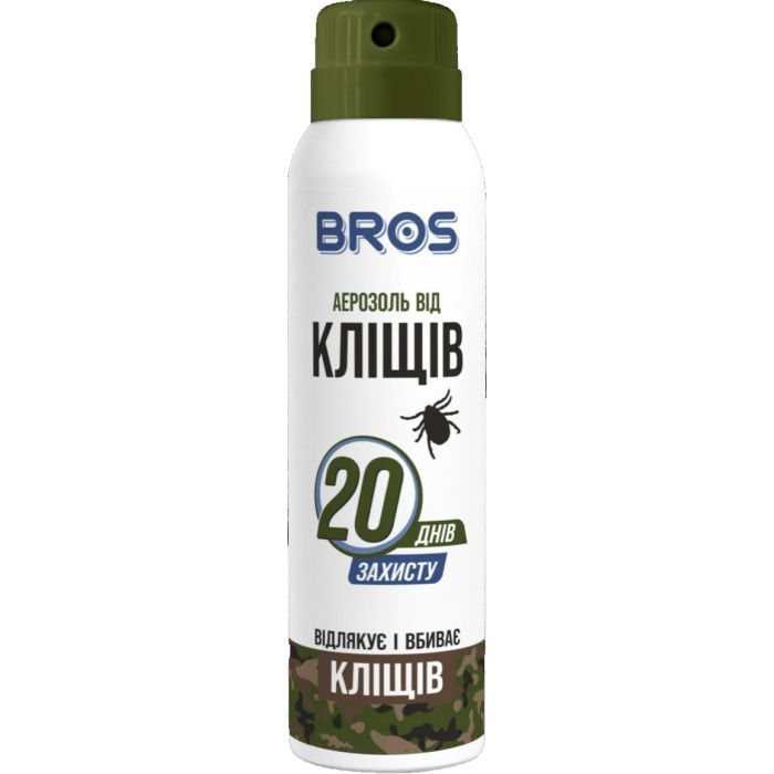 Аэрозоль от насекомых Bros от клещей 90 мл (5904517085121/5904517309982)