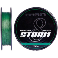 Фото - Волосінь і шнури Brain Шнур  fishing Storm 8X 150m 0.18mm 27lb/12.2kg Green  185 (1858.51.74)