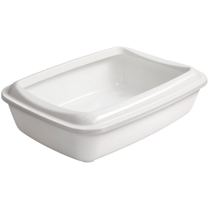 Туалет для кошек AnimAll CNR-106 с лопаткой 50х37х13.5 см белый (2000981202491)