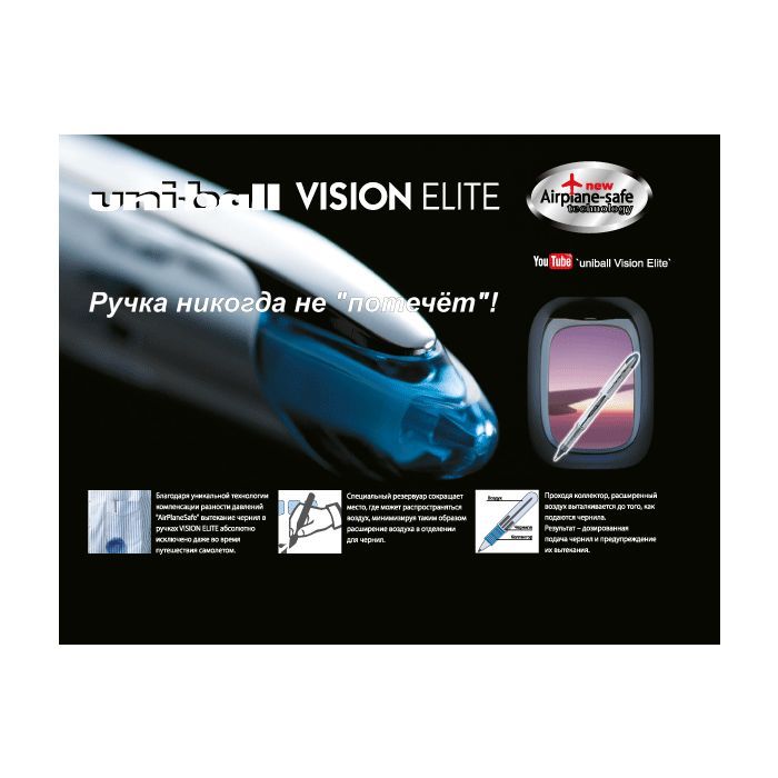 Ролер UNI Vision Elite 0,5 мм синій (UB-205.Blue) зображення 2