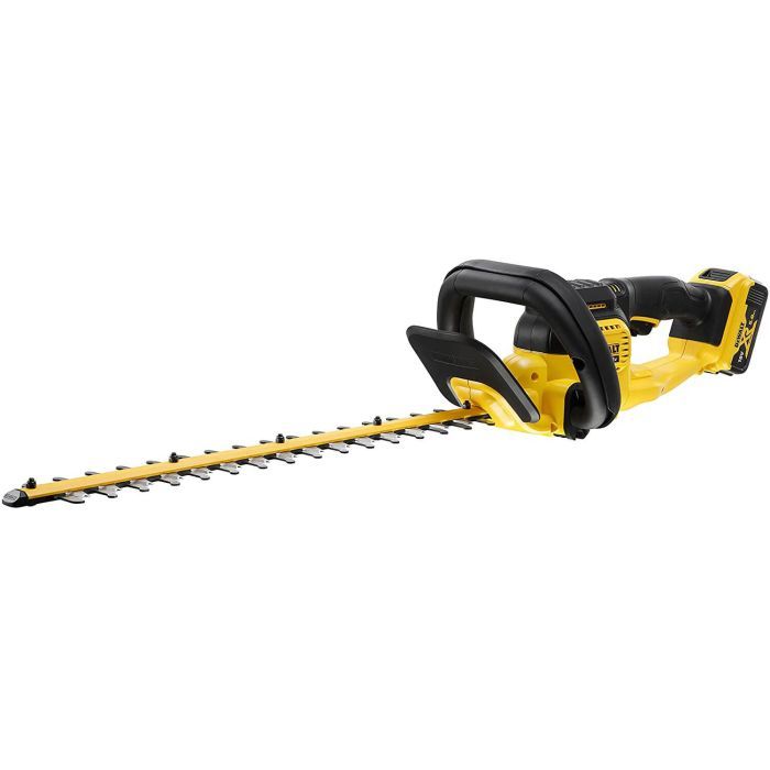 Кусторез DeWALT 18 В, 5Ah, длина ножа 55 см, диаметр веток 25 мм (DCMHT563P1)