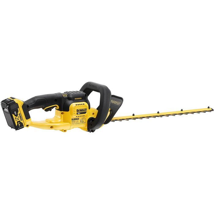 Кусторез DeWALT 18 В, 5Ah, длина ножа 55 см, диаметр веток 25 мм (DCMHT563P1) изображение 4
