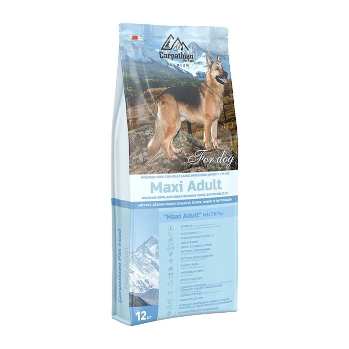 Сухой корм для собак Carpathian Pet Food Maxi Adult 12 кг (4820111140701)