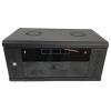 Шкаф настенный Eserver 4U 19" 600х350х284 (Ш*Г*В), стекло, чёрная (ES-Е435B) изображение 2