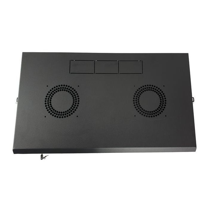 Шкаф настенный Eserver 4U 19" 600х350х284 (Ш*Г*В), стекло, чёрная (ES-Е435B) изображение 7