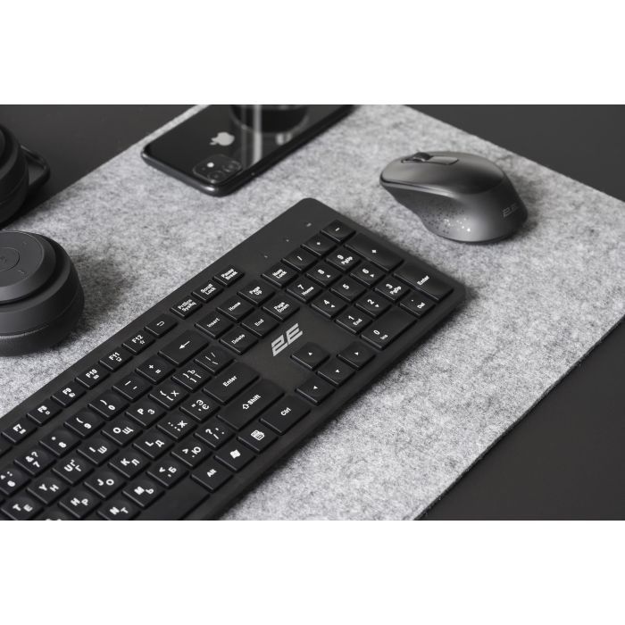 Клавиатура 2E KS260 Wireless Black (2E-KS260WB) изображение 2