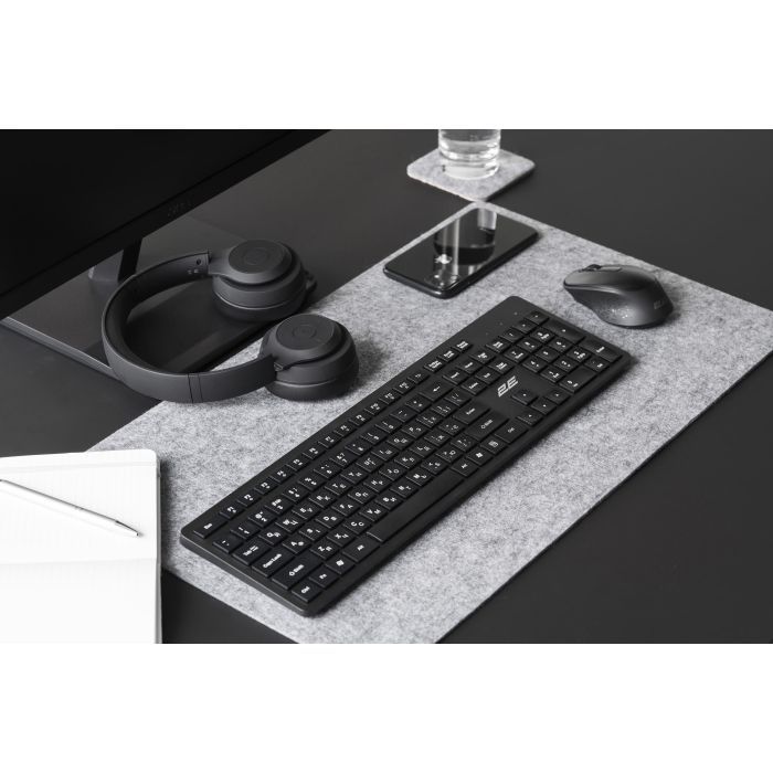 Клавиатура 2E KS260 Wireless Black (2E-KS260WB) изображение 7