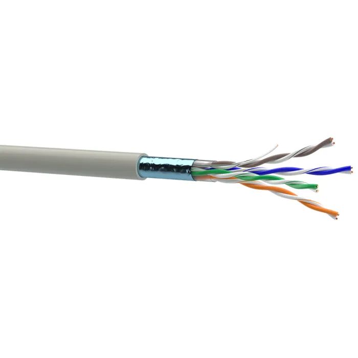 Кабель мережевий OK-Net FTP 100м cat.5e (F/UTP-cat.5E-SL) (КПВЭ-ВП (100) 4*2*0,48 / 100)