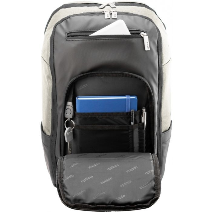 Рюкзак школьный Optima 18" Techno мужской 0.7 кг 26-35 л Серый (O96916-03) изображение 2