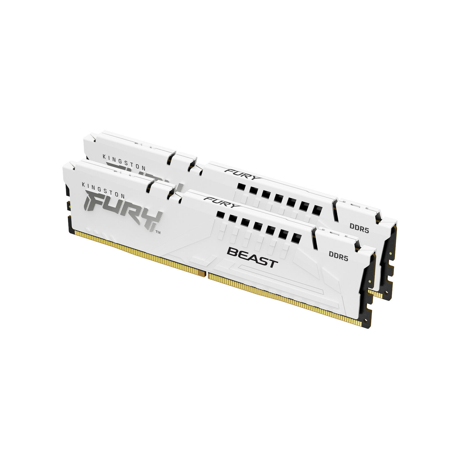Модуль пам'яті для комп'ютера DDR5 32GB (2x16GB) 5200 MHz Beast EXPO White Kingston Fury (ex.HyperX) (KF552C36BWEK2-32)