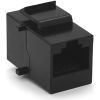 Модуль Keystone проходной в рамку 1+1 RJ45 кат.5E UTP, Black Voltronic (30343) изображение 2