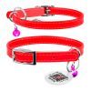 Ошейник для животных WAUDOG Glamour с QR паспортом Д 22-30 см красный (32483) изображение 4