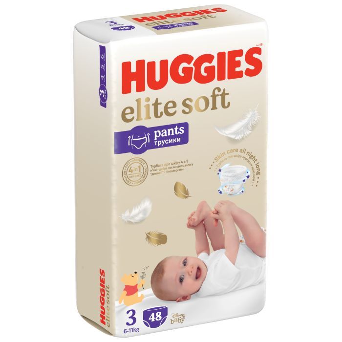 Подгузники Huggies Elite Soft 3 (6-11 кг) Mega 48 шт (5029053549293) изображение 3