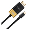 Кабель мультимедийный USB-C to HDMI 1.5m v2.1 8K60Hz Gold plated Vinga (VCPVCCH2115) изображение 2