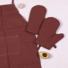 Фартук MirSon Набор 19-1217 Chocolate perla бязь две прихватки + две перчатки-прихватки + фартук (2200006752684) изображение 3