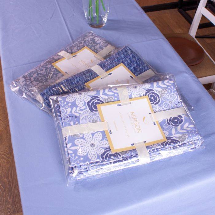 Скатерть MirSon Рогожа №201 Yellow Paste 130x130 см (2200006737742) изображение 4