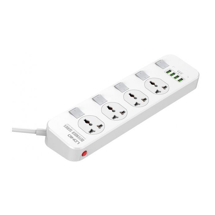 Мережевий фільтр живлення LDNIO SC4408, 4 роз+4USB (SC4408) зображення 3