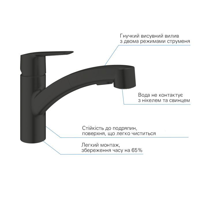 Смеситель Grohe QuickFix 303072431 (CV031201) изображение 4