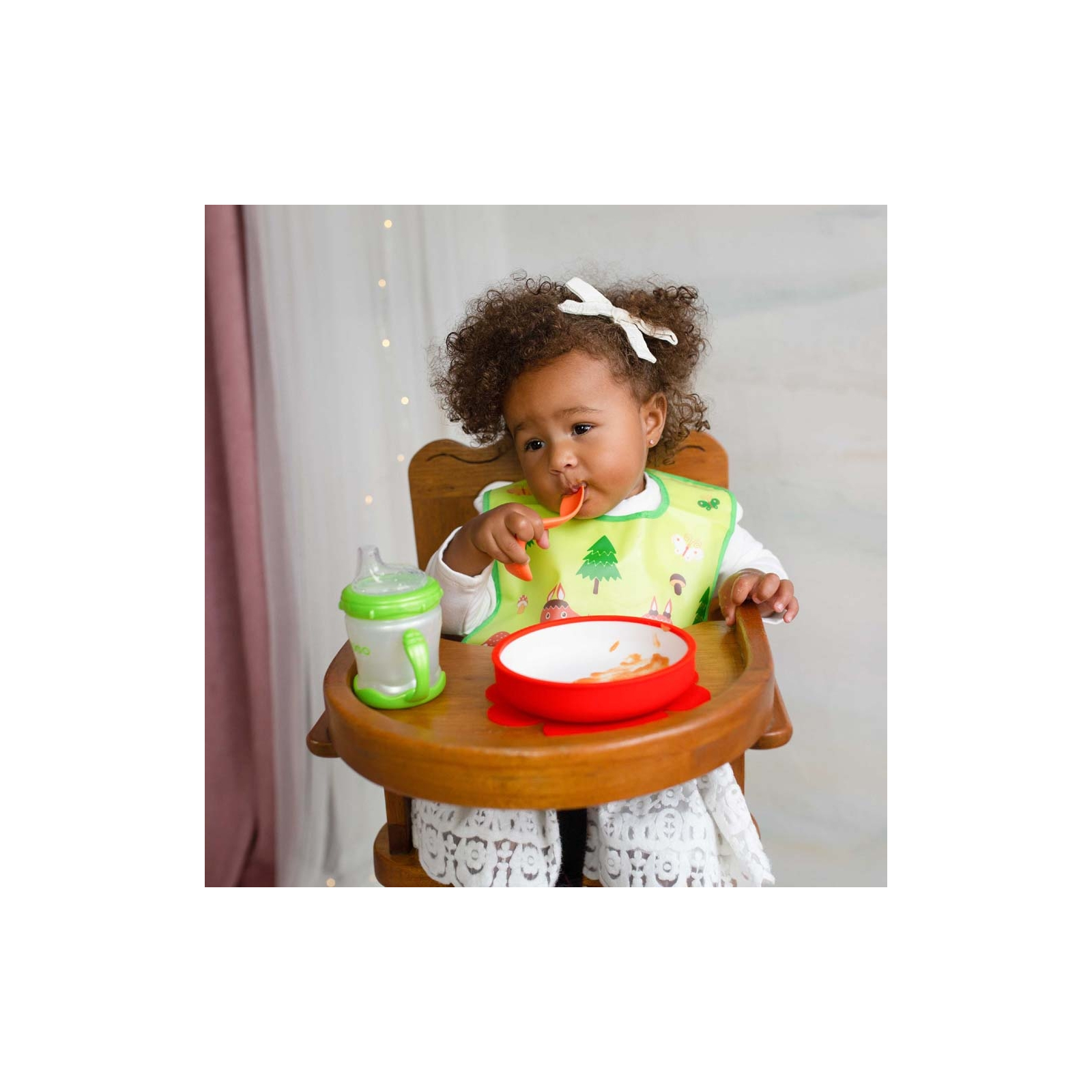 Набір дитячого посуду Baboo тренувальна ложка Baboo від 9 міс.електрік (10-032) зображення 5