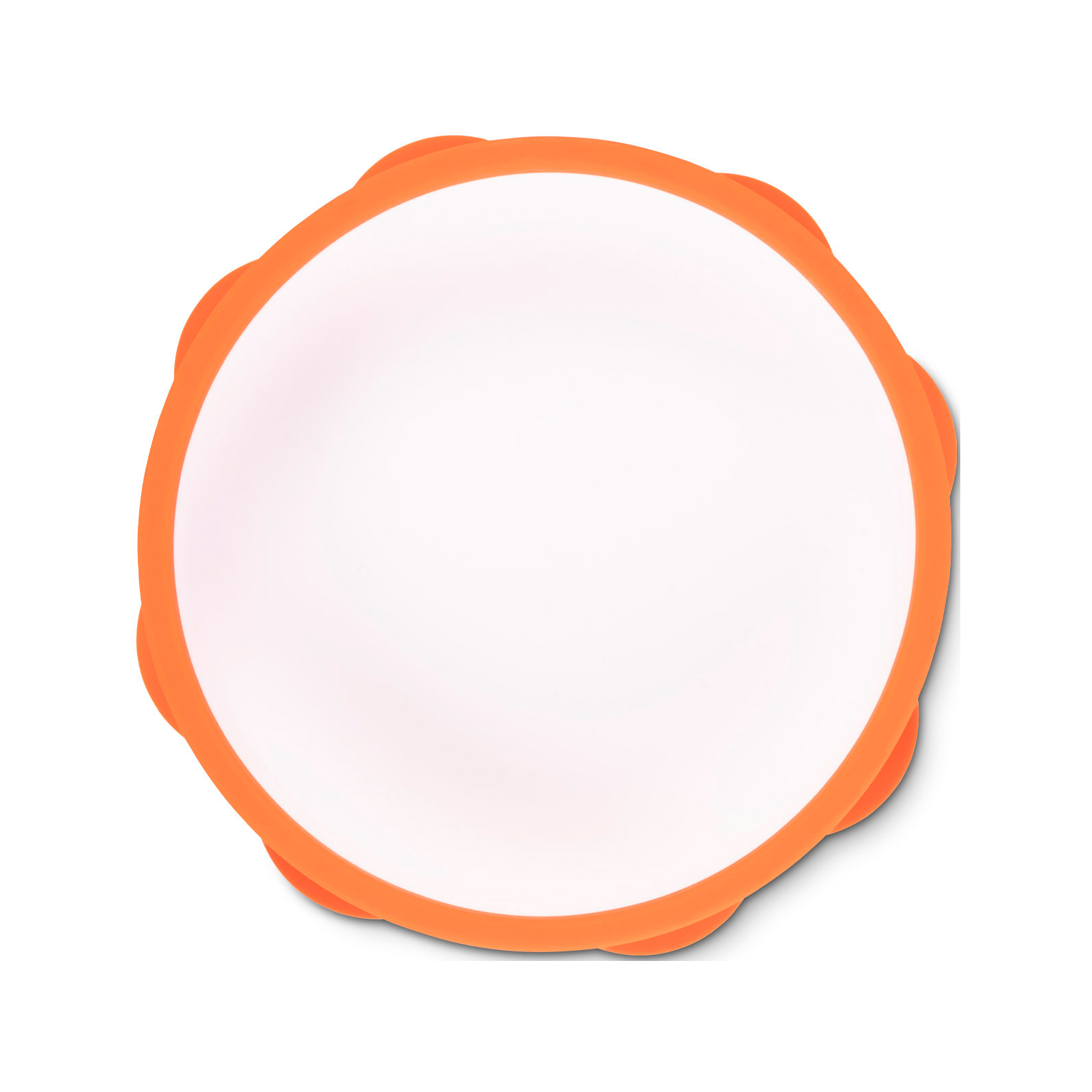Тарелка детская Baboo с противоскользящим основанием, 6+ мес (оранжевая) (9-023) изображение 3