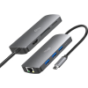 Концентратор Media-Tech USB3.1 Type-C to HDMI/USB 3.0x3/RJ45/SD/MicroSD/PD 100W Hub Pro 8-in-1 (MT5044) изображение 4