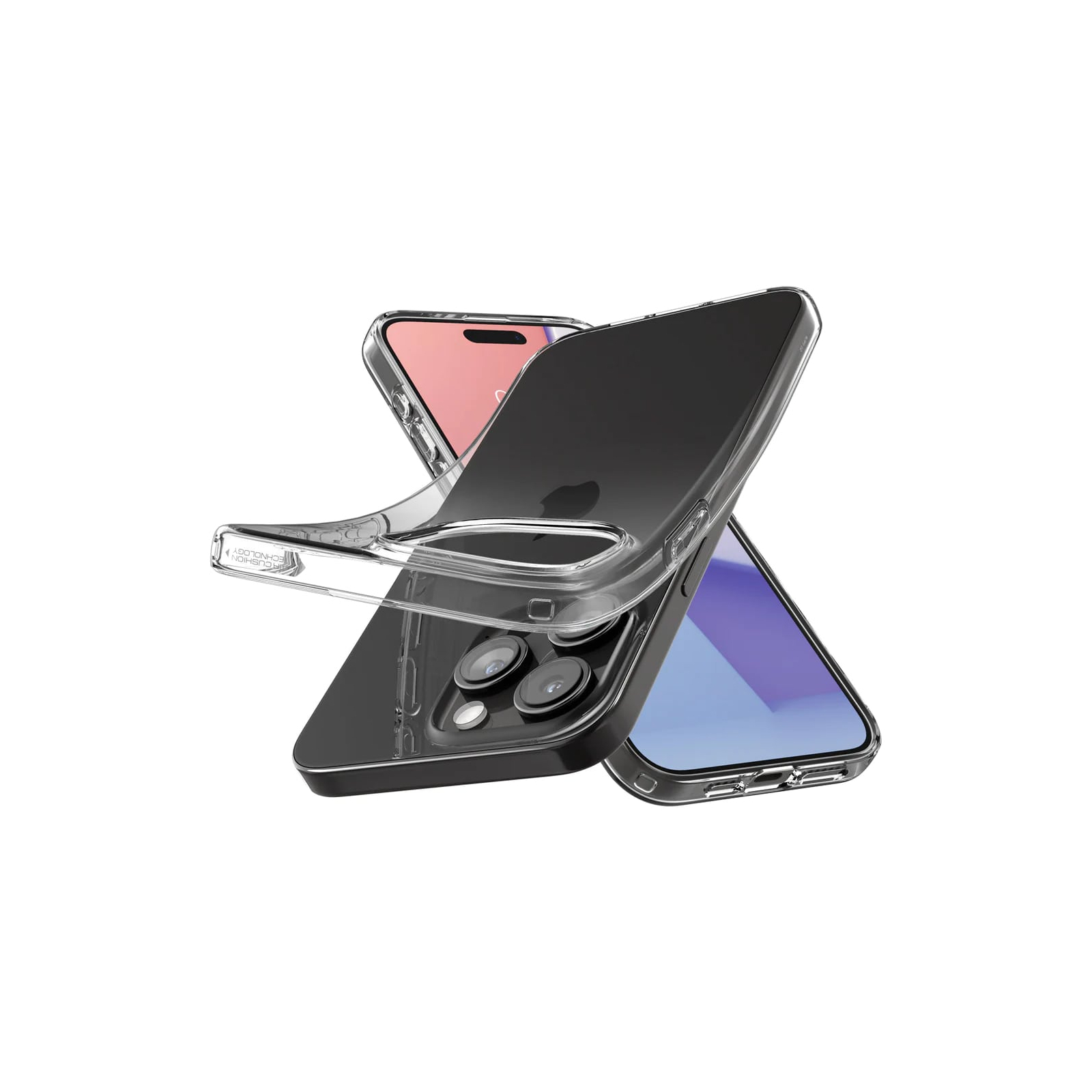 Чохол до мобільного телефона Spigen Apple iPhone 15 Pro Crystal Flex Crystal Clear (ACS06468) зображення 4