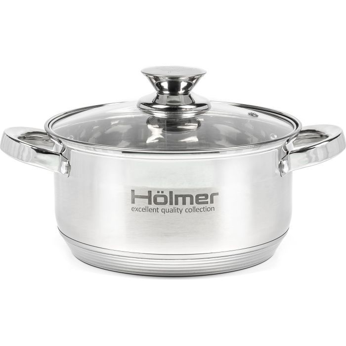 Кастрюля Hölmer з кришкою 2,7 л (CR-12527-SS)