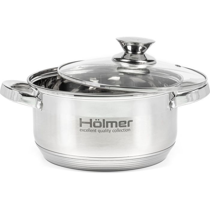 Кастрюля Hölmer з кришкою 2,7 л (CR-12527-SS) изображение 2