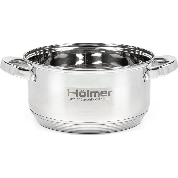 Кастрюля Hölmer з кришкою 2,7 л (CR-12527-SS) изображение 3