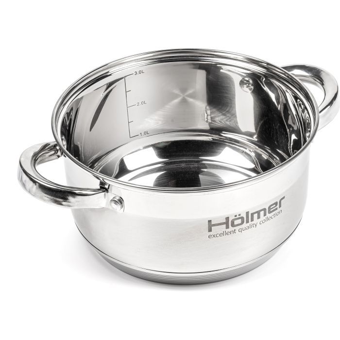 Кастрюля Hölmer з кришкою 2,7 л (CR-12527-SS) изображение 4