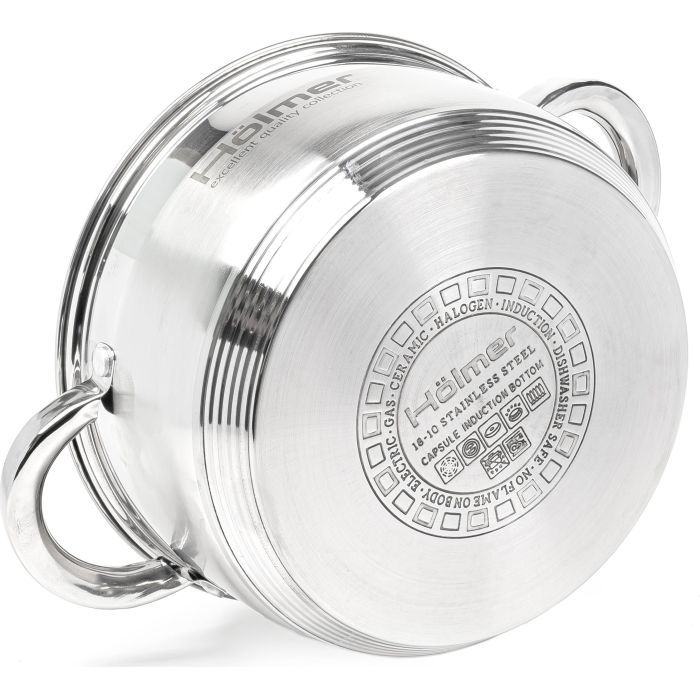 Кастрюля Hölmer з кришкою 2,7 л (CR-12527-SS) изображение 6