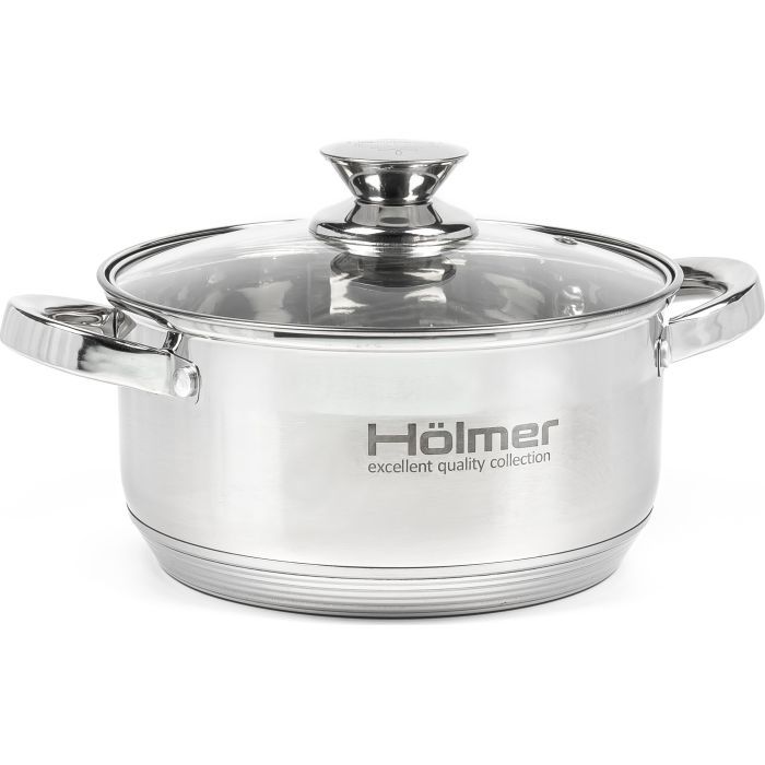 Набор посуды Hölmer з кришками 1,5л/2,7л/5л (CS-1652-SS) изображение 3