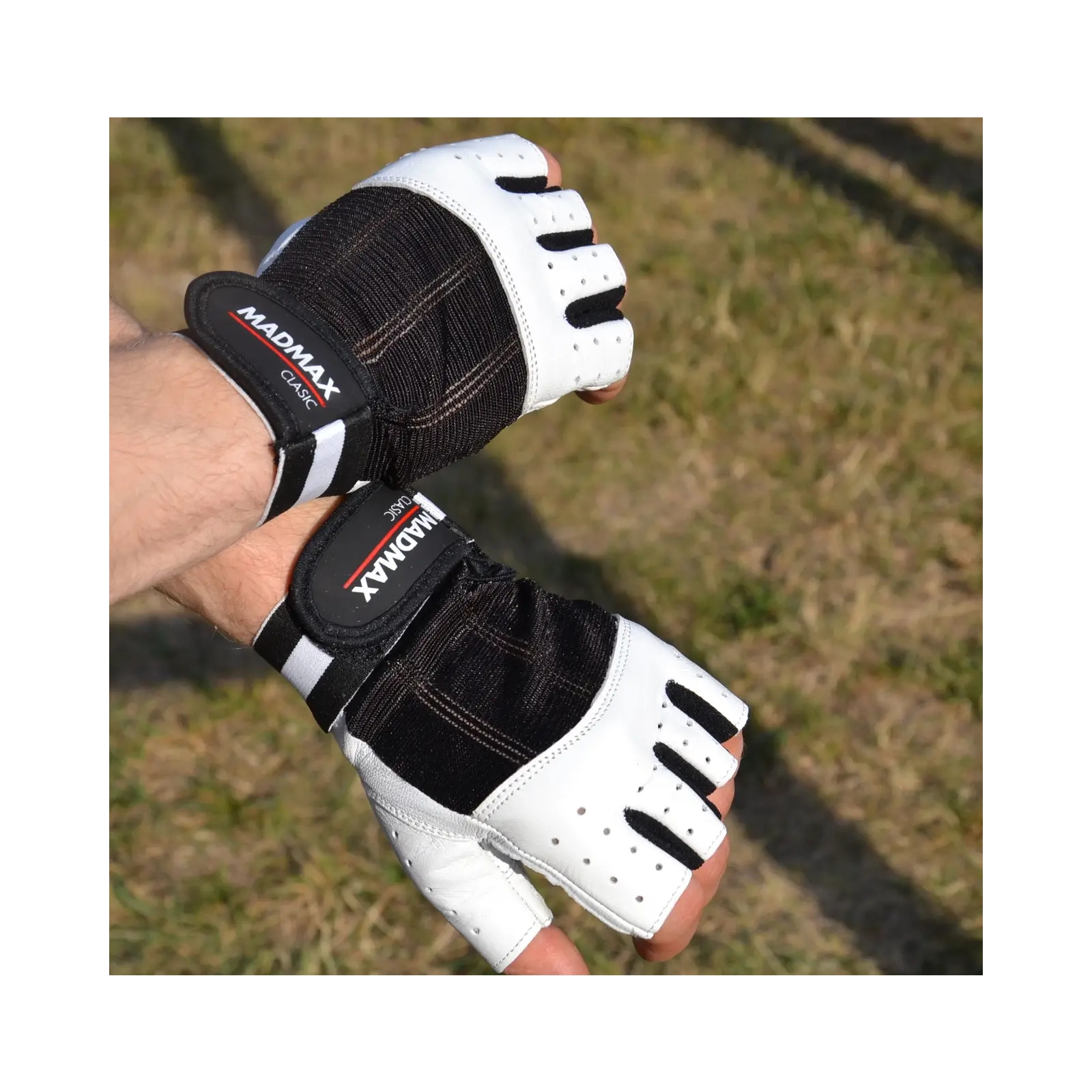 Перчатки для фитнеса MadMax MFG-248 Clasic White M (MFG-248-White_M) изображение 6