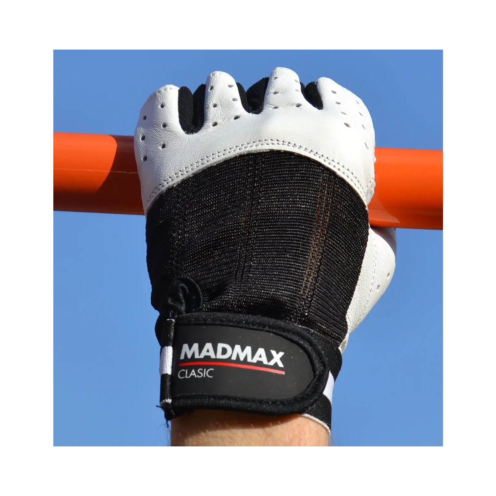 Рукавички для фітнесу MadMax MFG-248 Clasic White M (MFG-248-White_M) зображення 9