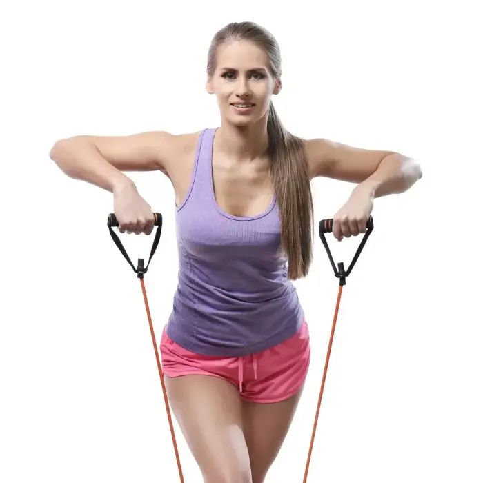 Эспандер U-Powex Latex resistance tube 20LB Green 9 кг (UP_1001_20LB_Green) изображение 4