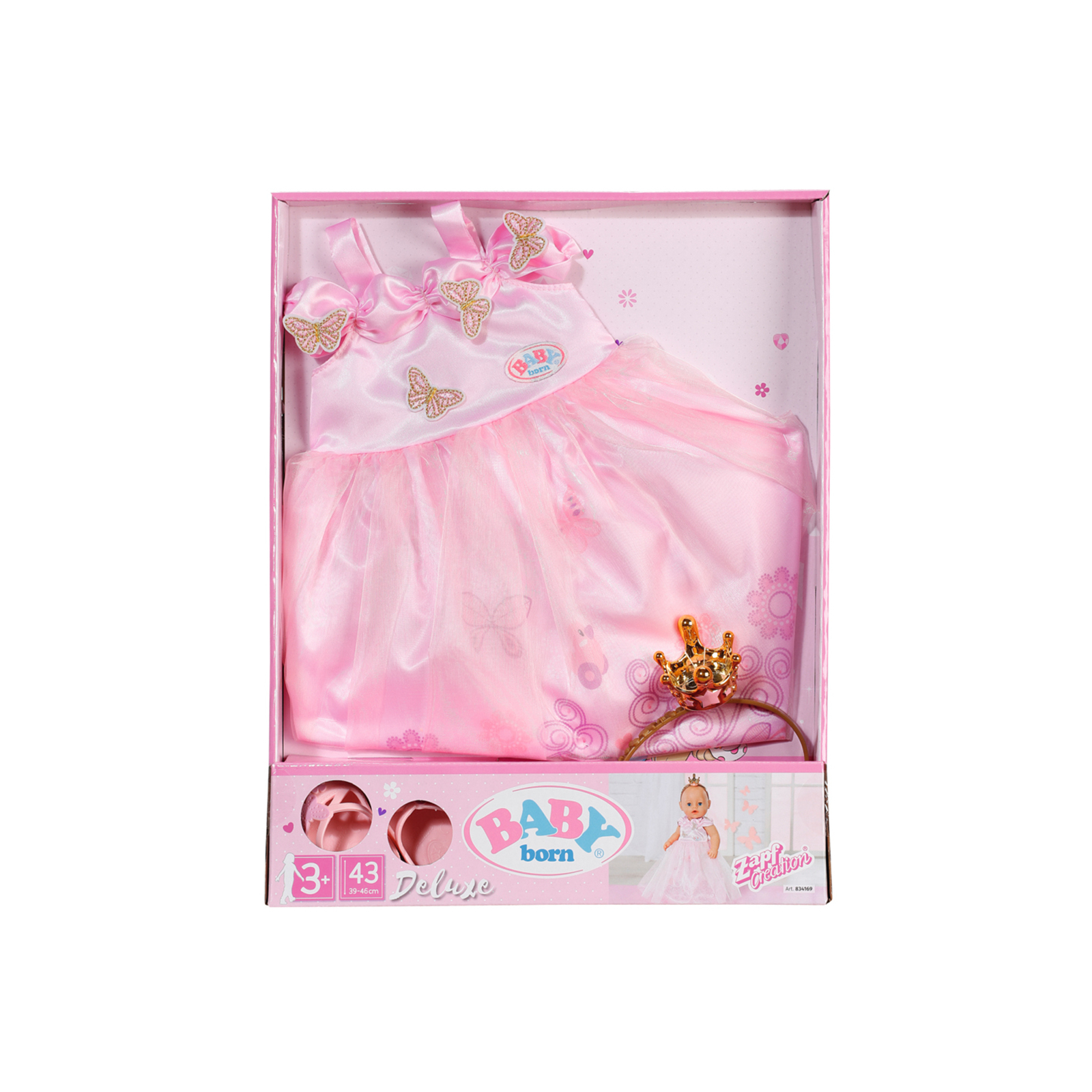Аксесуар до ляльки Zapf Набір одягу для ляльки Baby Born Принцеса (834169) зображення 2